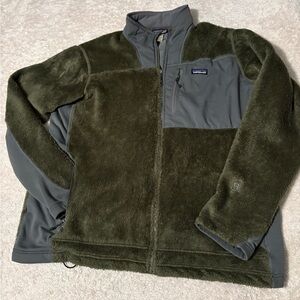 Patagonia Olive and Gray Lightweight Jacket